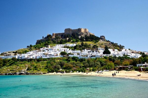 Grecja | Górujący nad Lindos Akropol