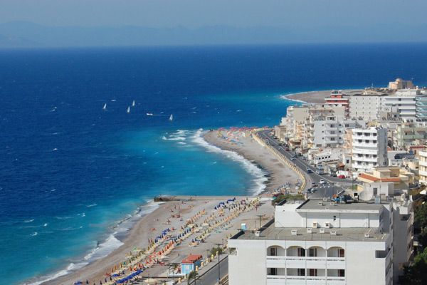 Grecja | Miasto Kolimbia na wschodnim wybrzeżu wyspy Rodos