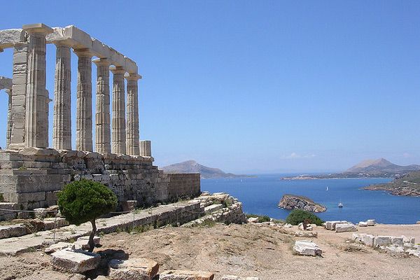 Grecja | Świątynia Posejdona na Przylądku Sunion