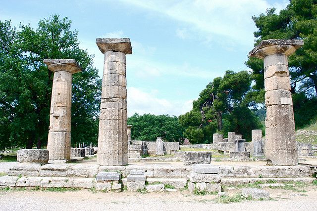 Grecja | Ruiny doryckiej świątyni Hery w Olimpii