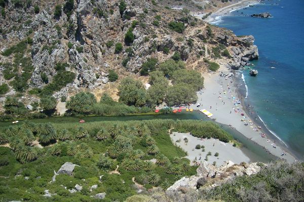 Plaża Preveli na Krecie